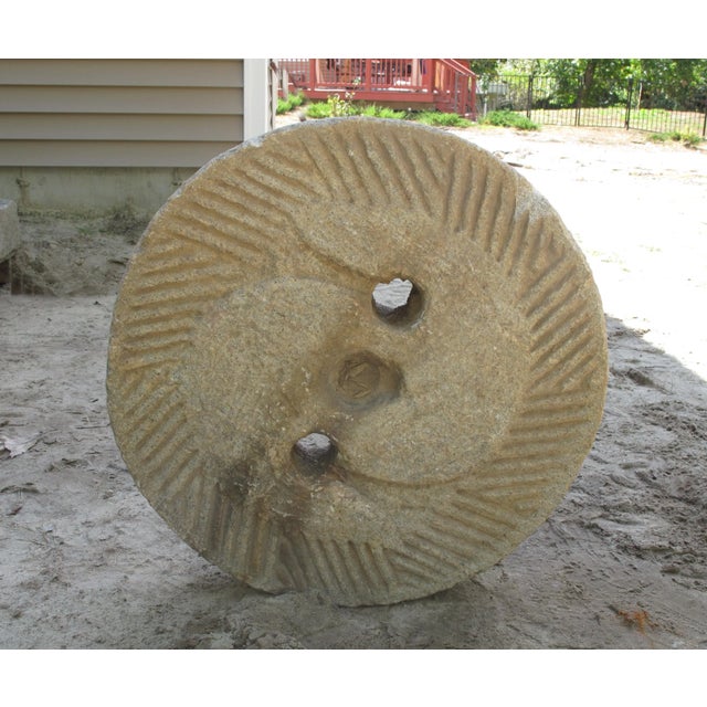 Contemporary 1930s Granite Mill Water Fountain Stone 10 For Sale - Image 3 of 7