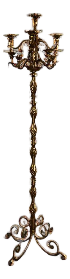 Antique Floor Candlestick, 1900s