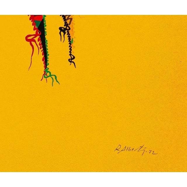 Composition is an original lithograph artwork, realized by Rafael Alberti in 1972. Hand-signed, dated, numbered, edition...