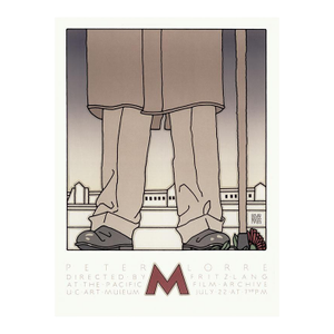 1980s "M" Peter Lorre, Directed by Fritz Lang, David Lance Goines Limited Run Film Poster