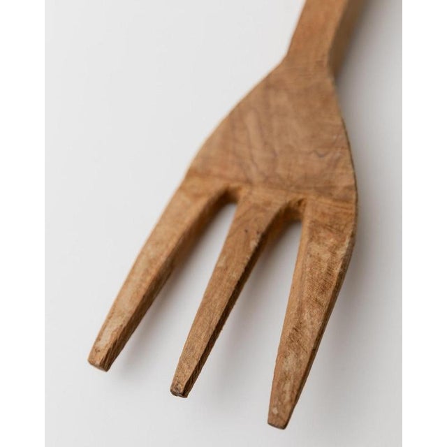 Vintage Folk Art Italian Wooden Cutlery Sculptures, 1960s For Sale - Image 4 of 11