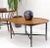 Oval Kittinger Coffee Table Faux Bamboo Tapered Legs Incised Leafs Design on Top For Sale - Image 12 of 13