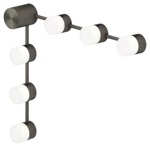 Ip Backstage C6 Satin Graphite Wall Light by Emilie Cathelineau