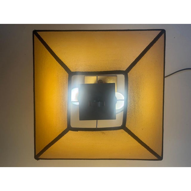 Leather and Brass Table Lamp, 1980s For Sale - Image 17 of 18