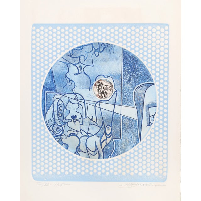 Martin Barooshian, "Neptune," Intaglio Etching For Sale