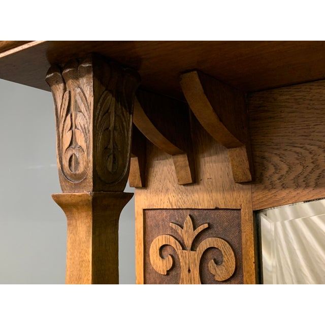 Arts & Crafts Oak Sideboard, 1900s For Sale - Image 12 of 18