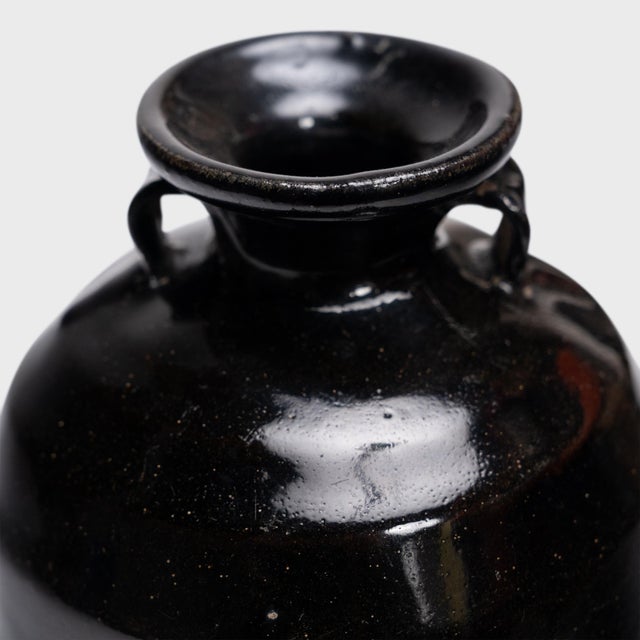 Chinese Dark Glazed Vinegar Jar, C. 1900 For Sale - Image 4 of 4