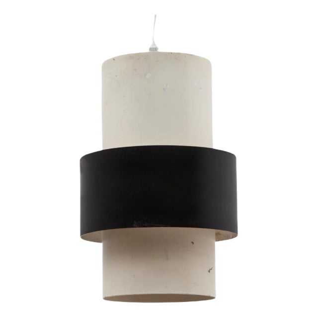 Dutch Black and White Pendant Lamp from Philips, 1960s For Sale