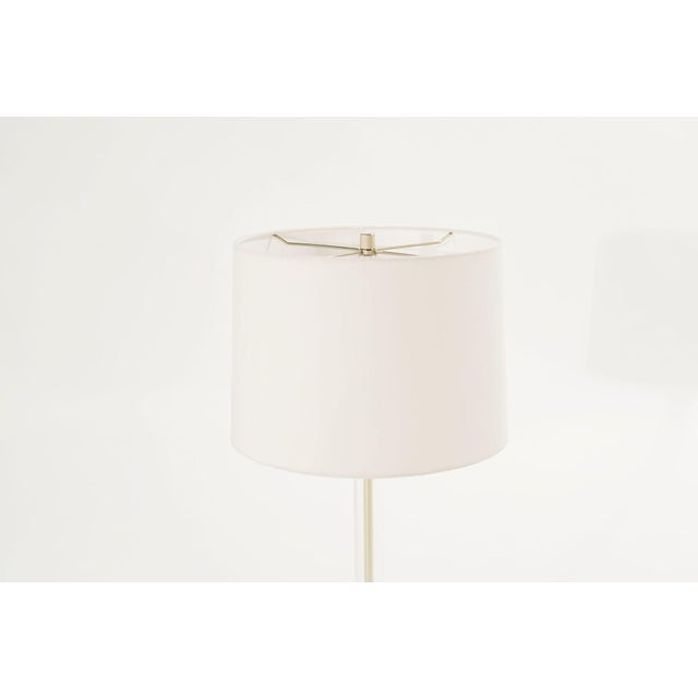 Glass Glass and Brass Table Lamps, C. 1960s For Sale - Image 7 of 12