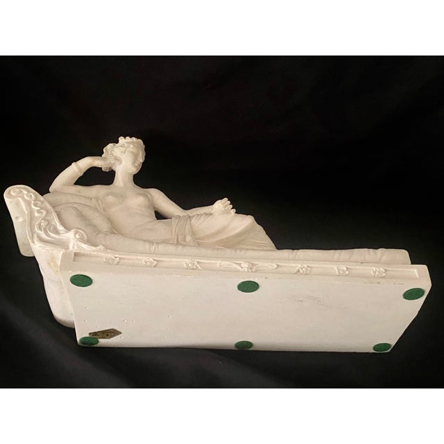 Vintage Sculpture by Amilcare Santini Depicts Pauline Bonaparte Borghese Sister of Napoleon Bonaparte.. For Sale - Image 10 of 17