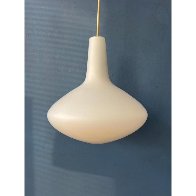 Glass Opaline Glass Bulbo Pendant Lamp by Lisa Johansson Pape for Stockmann Orno For Sale - Image 7 of 11