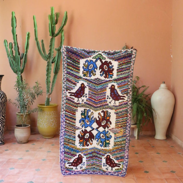 Moroccan Azilal Vintage Rug - 3'2" X 6'0" Ft For Sale In Cleveland - Image 6 of 9