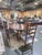 A distinguished example of American country craftsmanship, this vintage Asher Benjamin dining set showcases the warmth and...