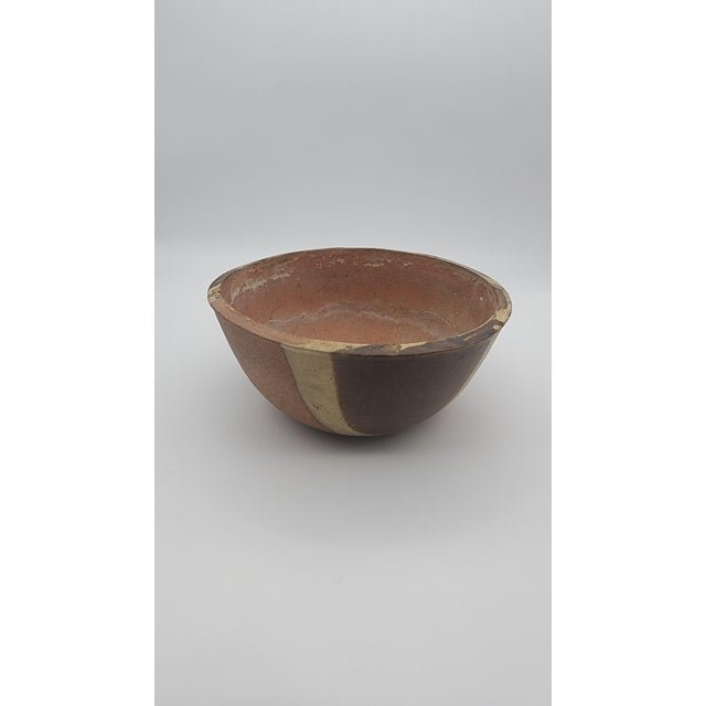 Vintage Studio Pottery Creasey Style Drip Glaze Bowl For Sale In Philadelphia - Image 6 of 11