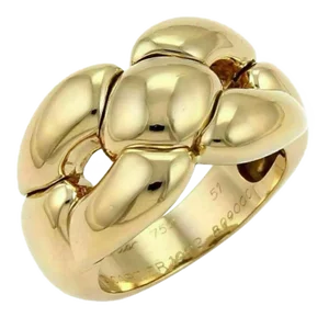 Cartier 18k Yellow Gold Puff Dome Band Ring - Size 5.75
