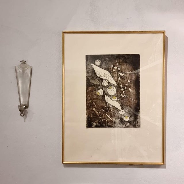 Robero Matta ( Chille 1911-2002), aquatint VI/VI no 35 from "Come detta dentro vo significado". Signed Matta. Framed. in...