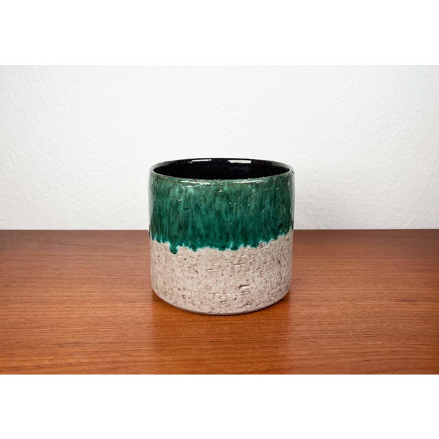 Mid-Century Modern Fat Lava Pottery Planter, West Germany, 1960s For Sale - Image 11 of 11