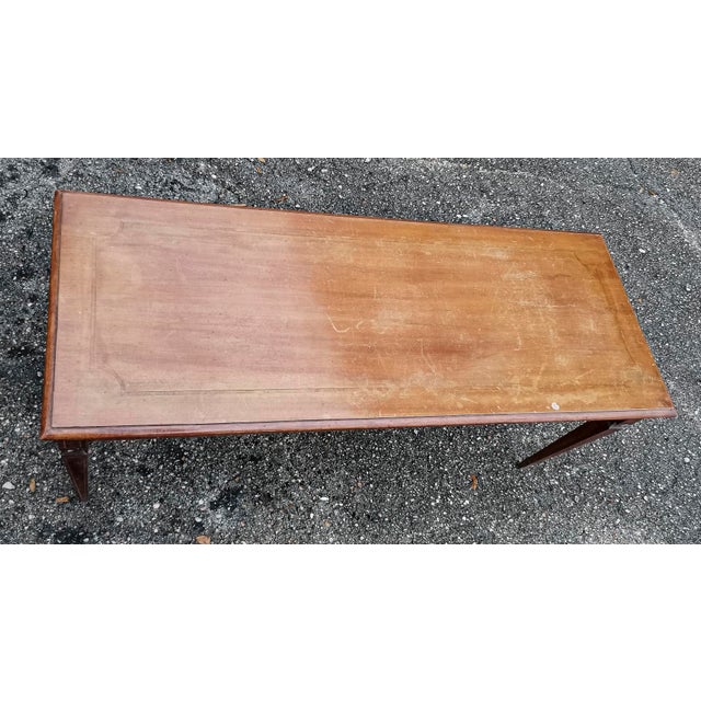 Low Rectangular Inlaid Coffee Table, 1950 For Sale - Image 16 of 18