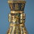 Bronze Pair of Vintage Bronze Vases With Gold Inlay - Archaic Style Hu Vessels For Sale - Image 8 of 8