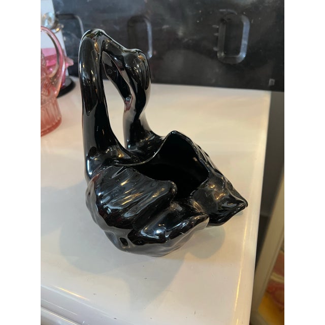 Mid 20th Century Black Swan Planter For Sale - Image 4 of 8