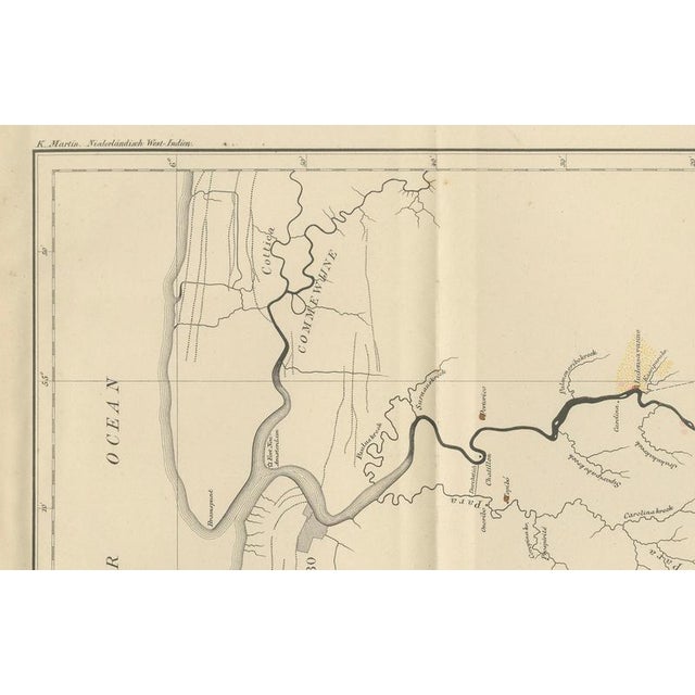 Black Antique Geological Survey Map of Surinam, 1888 For Sale - Image 8 of 11