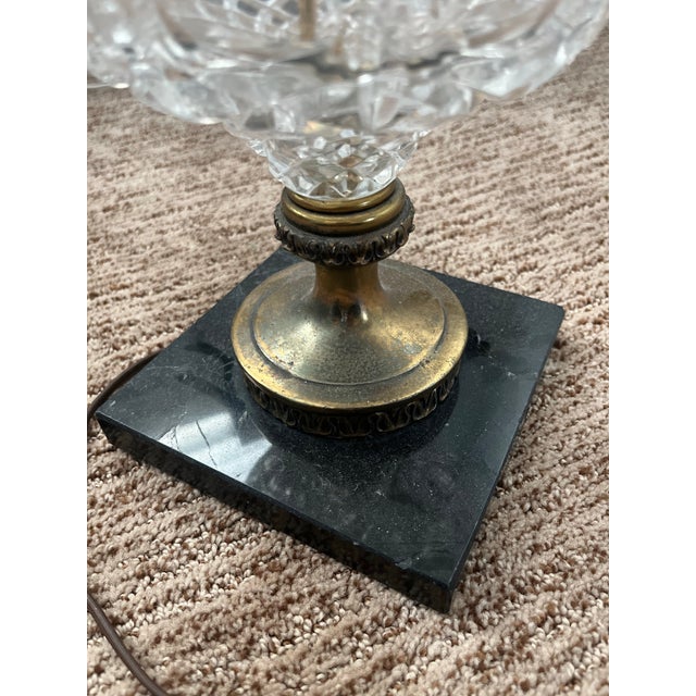 Hollywood Regency Mid 20th Century Hollywood Regency Boudoir-Style Prism Lamp For Sale - Image 3 of 3