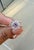 Pink 1.51 Carat Pink Sapphire Diamond 14 Karat White Gold Engagement Ring, Size 6.5 For Sale - Image 8 of 12
