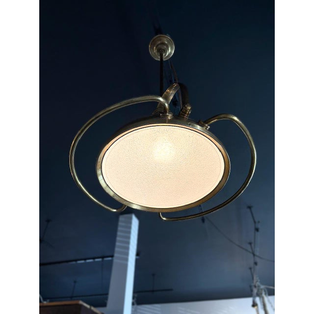 Visual Comfort Nautical Brass Pendant Light by Visual Comfort For Sale - Image 4 of 5
