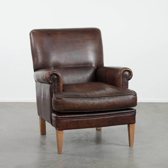 Vintage Armchair in Sheepskin For Sale - Image 17 of 17