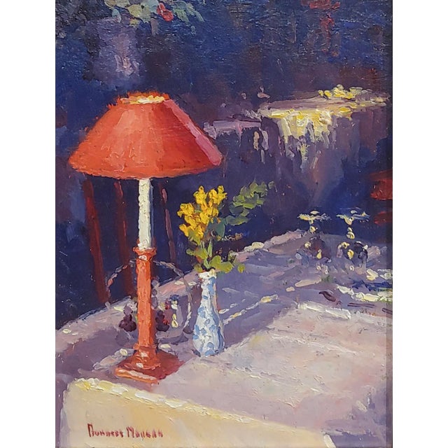 American Douglas Paul Morgan -Sunset Dining Still Life -Oil Painting For Sale - Image 3 of 9