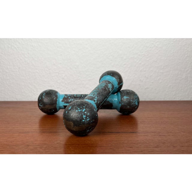 Mid-Century Modern Dumbbells, 1960s, Set of 2 For Sale - Image 12 of 12