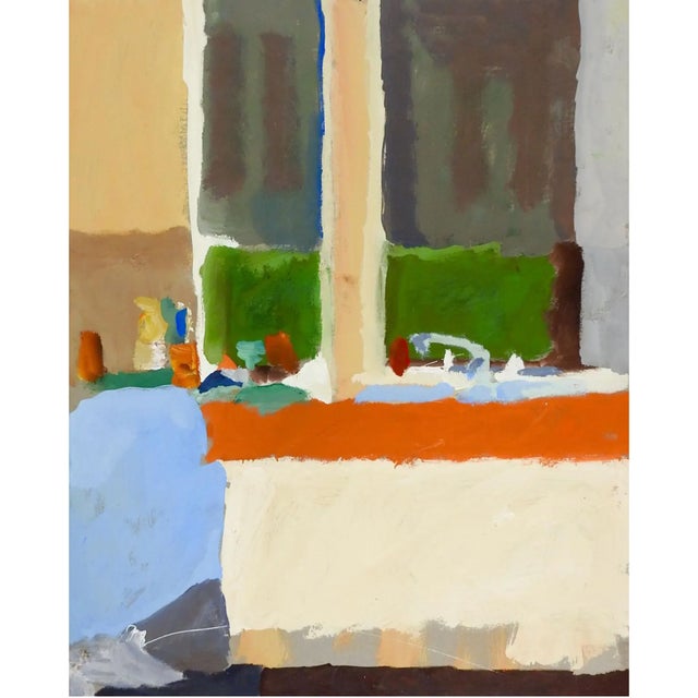 Abstract Mid 20th Century Abstract Kitchen Counter Painting by Marilyn Lanfear For Sale - Image 3 of 3