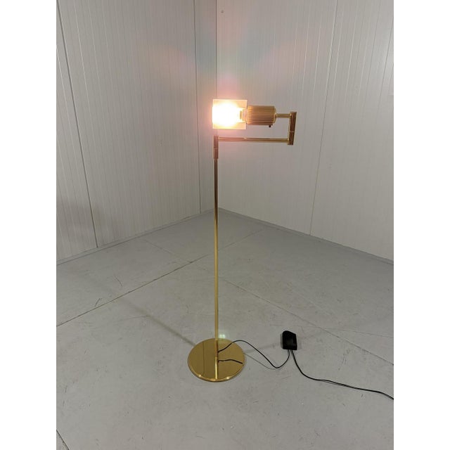 Metal Brass Haloprofil 878HR Floor Lamp by Viktor Frauenknecht for Swisslamps International, 1970s For Sale - Image 7 of 18