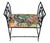 Hollywood Regency Hollywood Regency Faux Bamboo Metal Bench W Schumacher Chiang Mai Dragon For Sale - Image 3 of 5