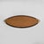 Italian mid-century modern brass and black wood tray by MB Italia, 1950s Oval tray in wood with black wooden trim. The two...