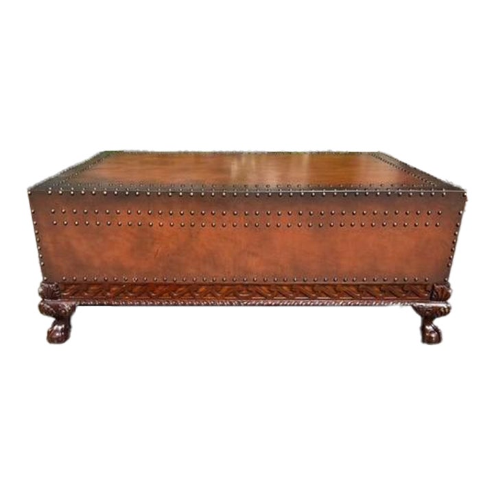 Ralph Lauren Oversized Coffee Table With Studded Detail and Claw
