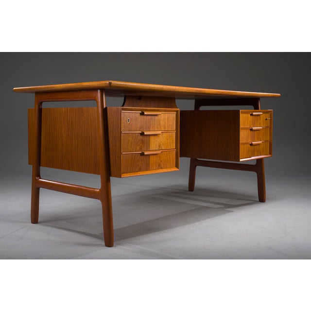 Teak Model 75 Desk from Omann Jun Møbelfabrik, 1960s For Sale - Image 10 of 18