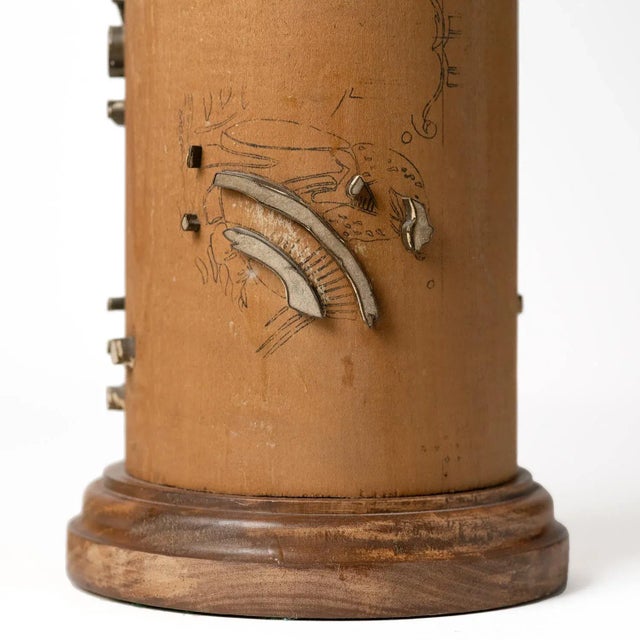 1940s Wallpaper Scroll Lamp For Sale - Image 5 of 7
