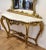 Italian Marble Top Console Table and Mirror Set A very rare set, complete and still together, the set dates from the early...