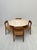 Mid-Century Modern Small Vintage Minimalistic Round Travertine Dining Table, 1970s For Sale - Image 3 of 9