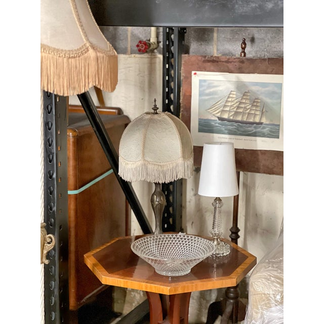 Glass Mid Century Hobnail Bowl or Centerpiece For Sale - Image 7 of 8