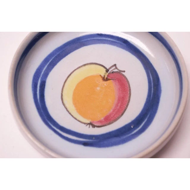1950s Vintage Buchan Pottery "Brittany" Coasters / Decorative Dishes For Sale - Image 5 of 7
