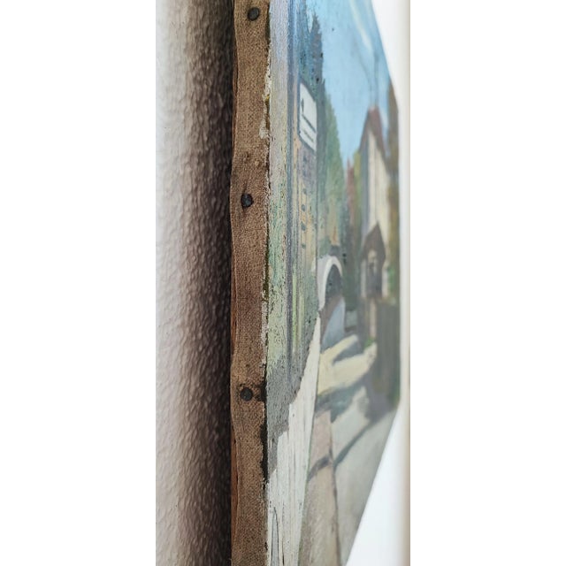 Henry Meylan, A côté du chemin de fer, Oil on Canvas For Sale - Image 7 of 9