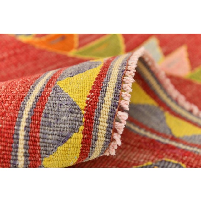 Vintage Wool Kilim Rug For Sale - Image 13 of 14