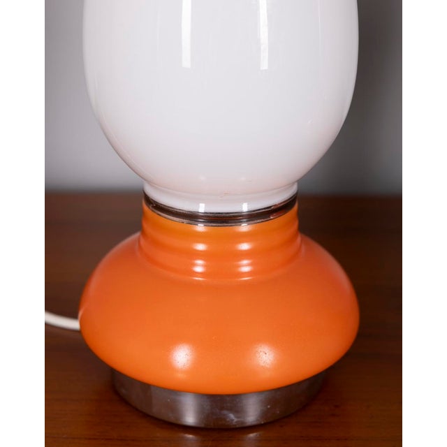 Vintage Italian Glass Table Lamps, 1970s, Set of 2 For Sale - Image 6 of 10