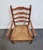 Statton Furniture Solid Hard Rock Maple Colonial Early American Ladder Back Dining Arm Chair W. Rush Seat For Sale - Image 9 of 11