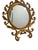 Plastic Vintage Syroco Hollywood Regency Gold Wall Mirror, Ornate Baroque Rococo Style Accent For Sale - Image 7 of 9