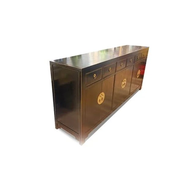 East Village 79" Long Sideboard-Black For Sale - Image 4 of 5