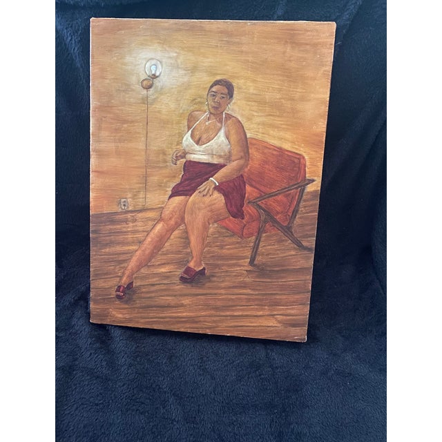 2020s Chelsie Kirkey "Ayanna" Contemporary African American Portrait Oil Painting, 2023 For Sale - Image 5 of 12
