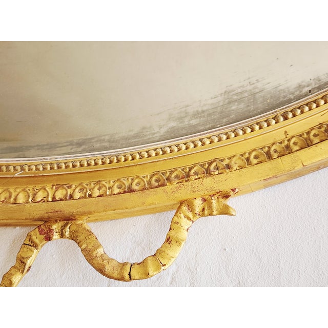 Antique Early 20th Century Adam Style Giltwood Mirror For Sale - Image 15 of 16